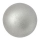 Les perles par Puca® Cabochon 25 mm - Silver aluminium mat 00030/01700